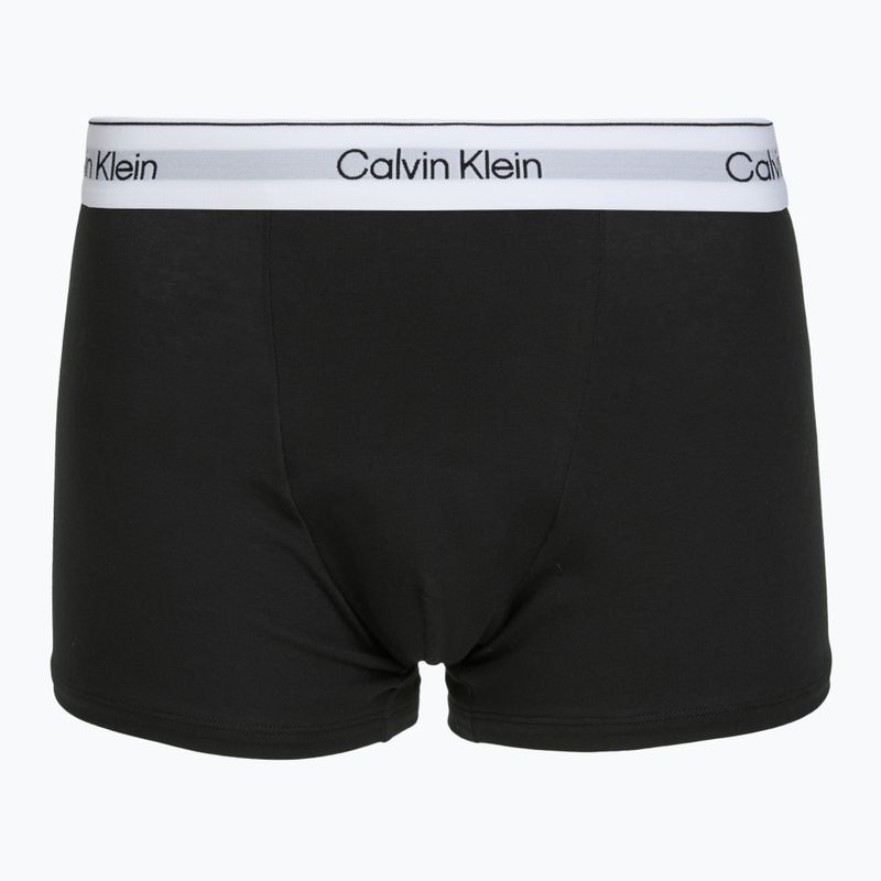 Bokserki męskie Calvin Klein LV00NB4437 Relaxed Fit Trunk grey heather/black/classic white 8