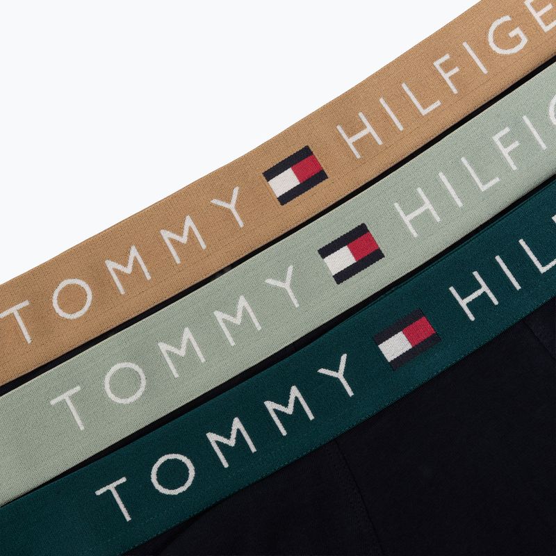 Bokserki męskie Tommy Hilfiger Trunk WB 3 pack nb//saf canvas/mnty grey/deep spru 6