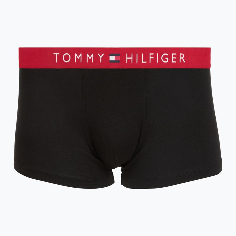 Bokserki męskie Tommy Hilfiger Trunk WB 3 pack medium red/rasp juice/burgundy 2