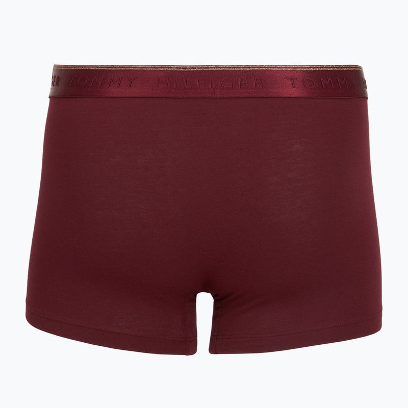 Bokserki męskie Tommy Hilfiger Trunk 3 pack navy blue/nocturnal green/burgundy 5
