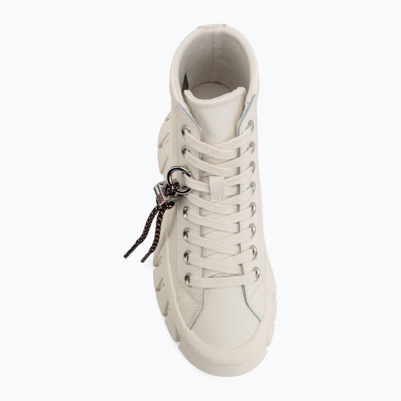 Buty damskie Tommy Jeans Platform Sneaker Leather MC ecru 5