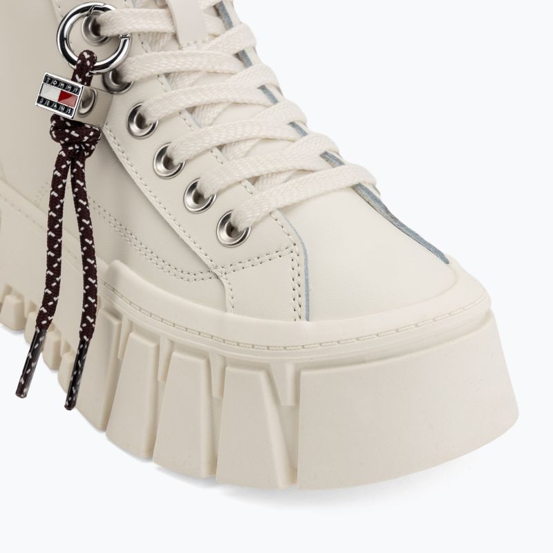 Buty damskie Tommy Jeans Platform Sneaker Leather MC ecru 7