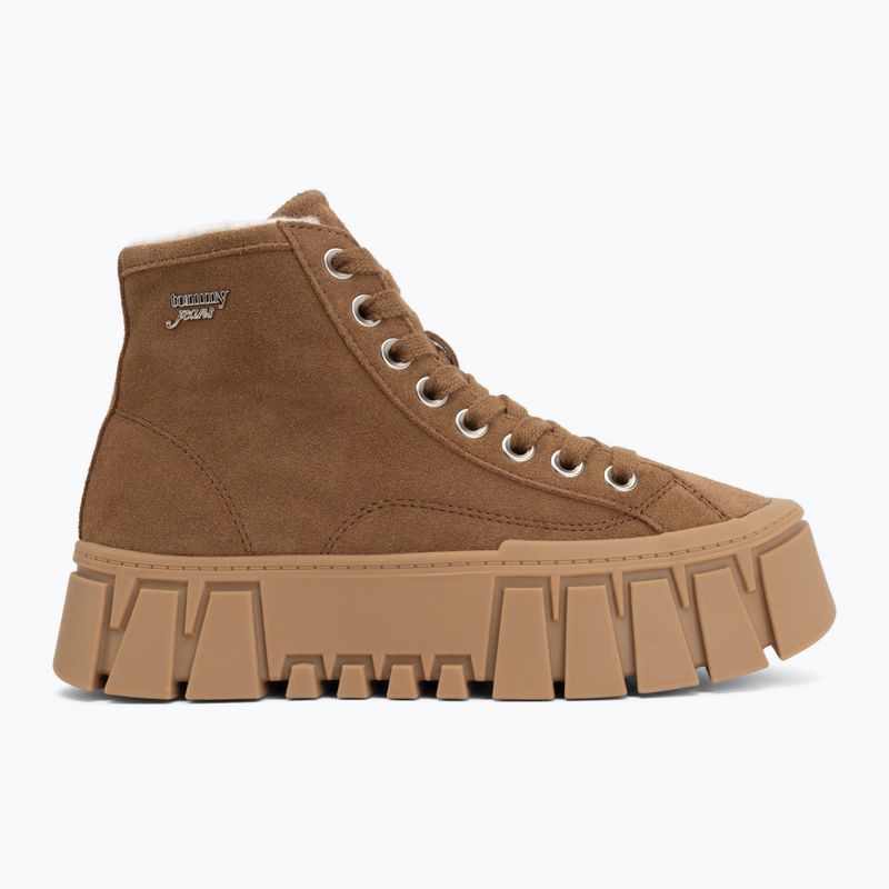Buty damskie Tommy Jeans Platform Sneaker MC WL dark camel 2
