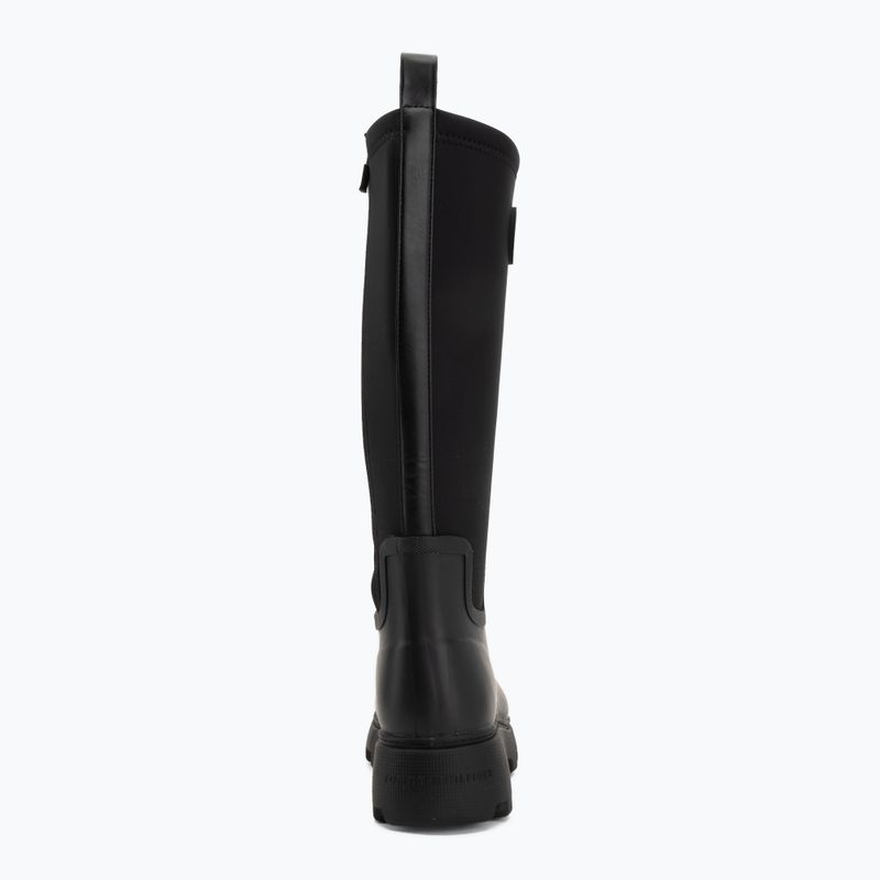 Kalosze damskie Tommy Hilfiger Stamp Warm Knee black 6