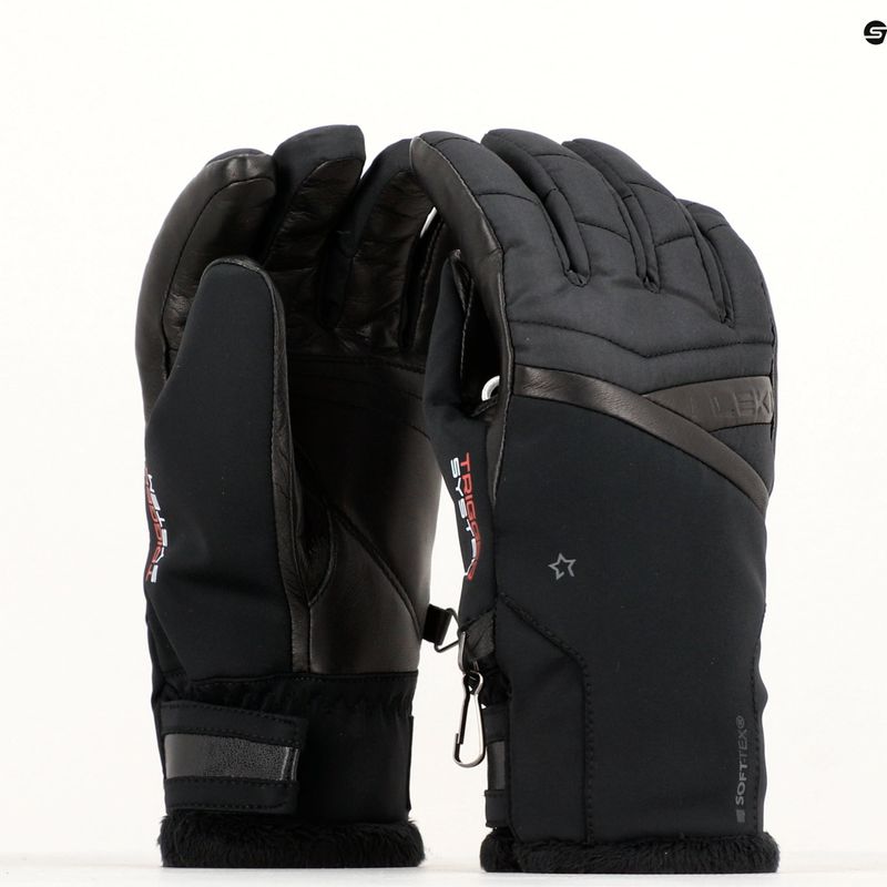 Rękawice narciarskie damskie LEKI Snowfox 3D Women black 10