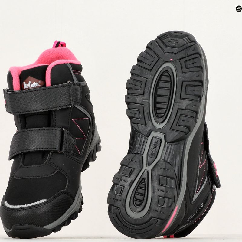 Śniegowce dziecięce Lee Cooper LCJ-23-01-2061 black/fuchsia 10
