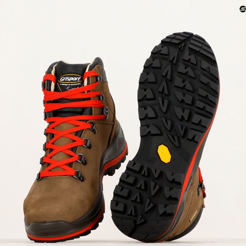 Buty trekkingowe męskie Grisport 13701N32G brown/red 8