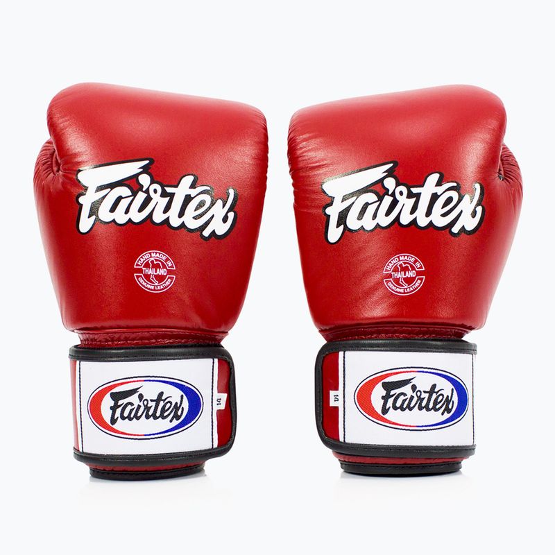 Rękawice bokserskie Fairtex Universal Breathable red 2