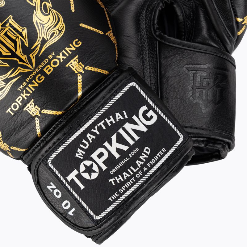 Rękawice bokserskie Top King Boxing Chain black/gold 5
