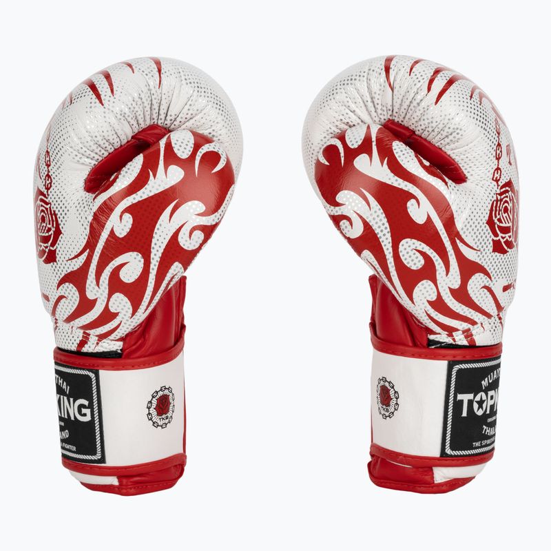 Rękawice bokserskie Top King Boxing Dragon red/white 4