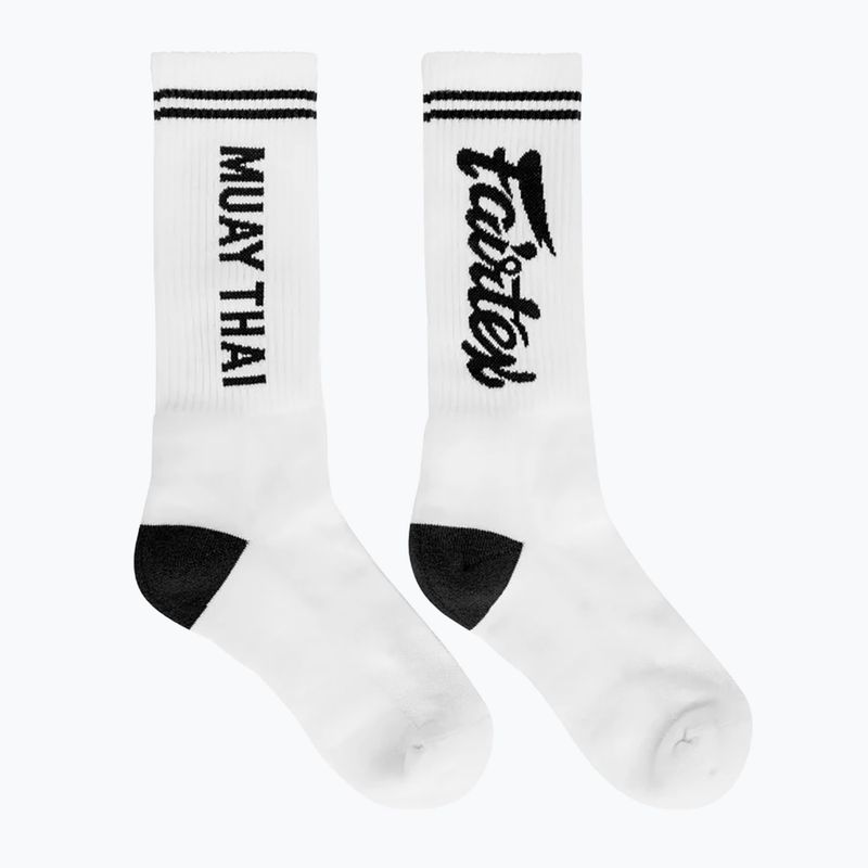 Skarpety Fairtex "Muay Thai" white/black