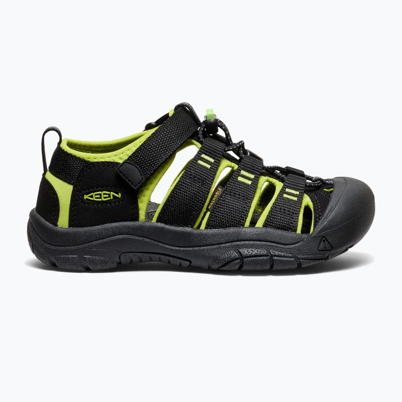 Sandały dziecięce KEEN Newport H2 black/lime green 9