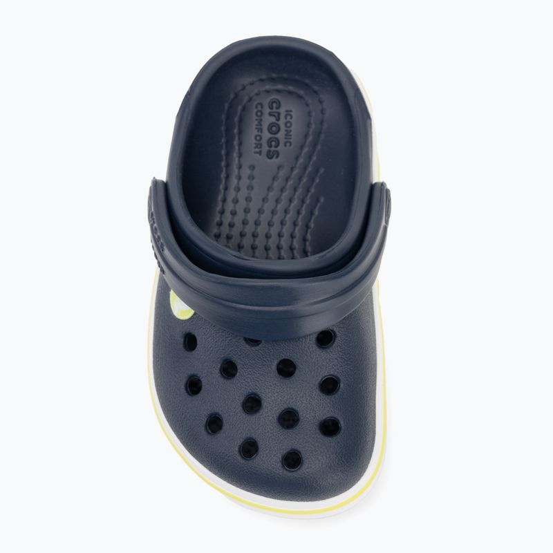 Klapki dziecięce Crocs Crocband Clog Kids navy/citrus 6