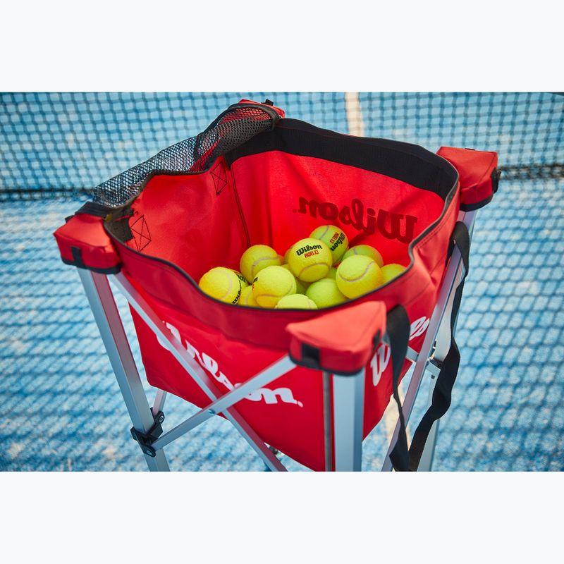 Torba na piłki tenisowe Wilson Teaching Cart Bag red 5