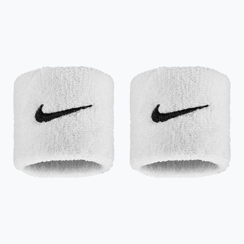 Frotki na nadgarstek Nike Swoosh Classic Wristbands 2 szt. white/black