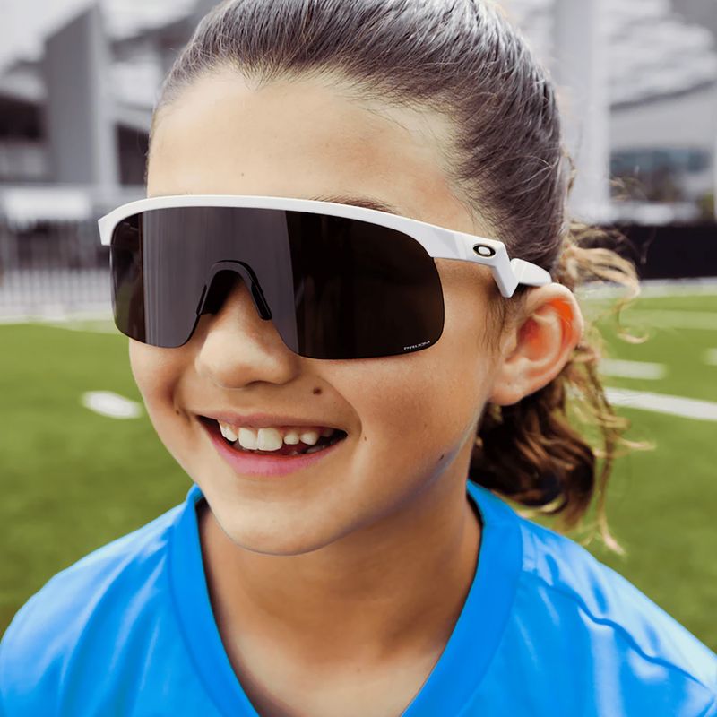 Okulary przeciwsłoneczne dziecięce Oakley Resistor PC pearl white/prizm black 11