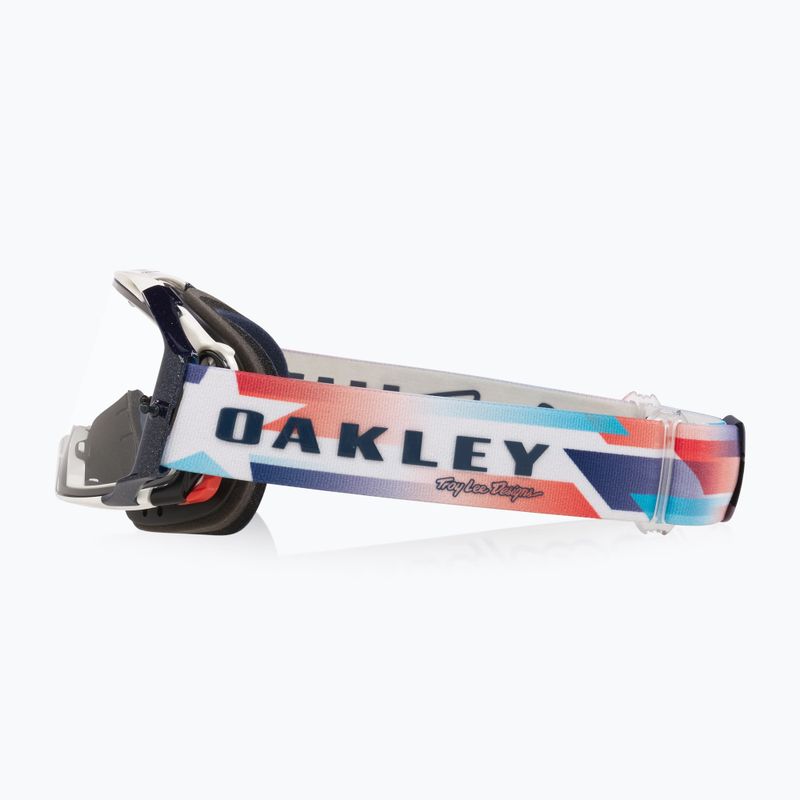 Gogle rowerowe Oakley Airbrake MTB Troy Lee Designs ice white/clear 4