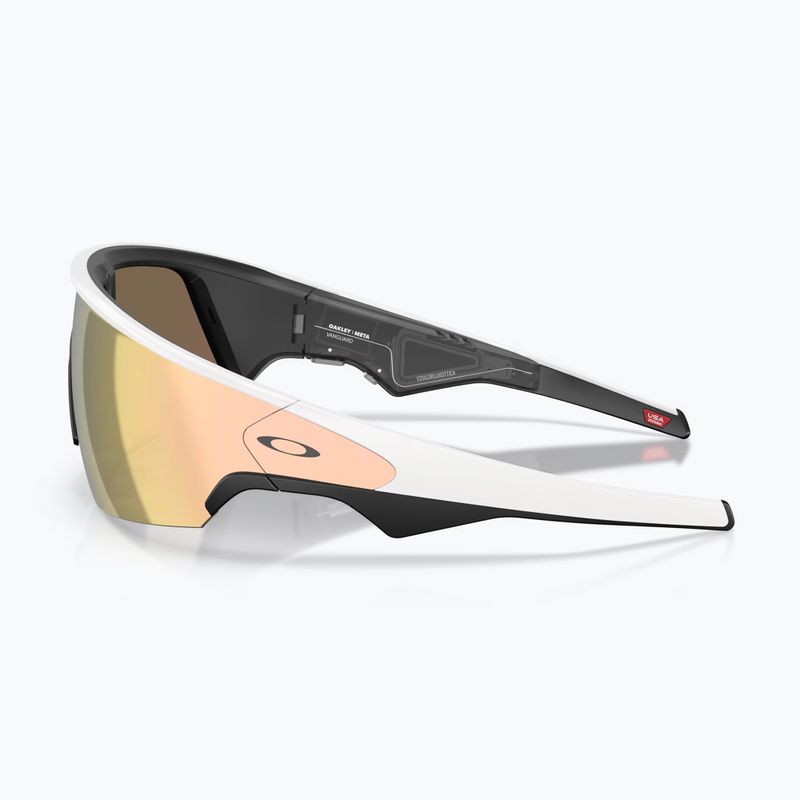Okulary przeciwsłoneczne Oakley Meta Vanguard white/prizm rose gold 4