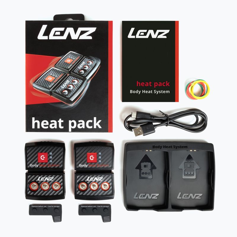 Baterie do skarpet Lenz Heat Pack 2.0 (USB) 2 szt. black/ red 4