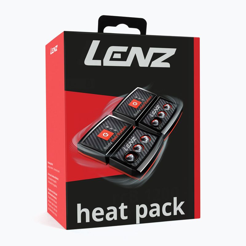 Baterie do skarpet Lenz Heat Pack 2.0 (USB) 2 szt. black/ red 14