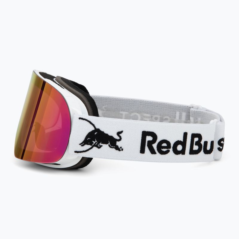 Gogle narciarskie Red Bull SPECT Rush matt white/red with pink purple mirror 4