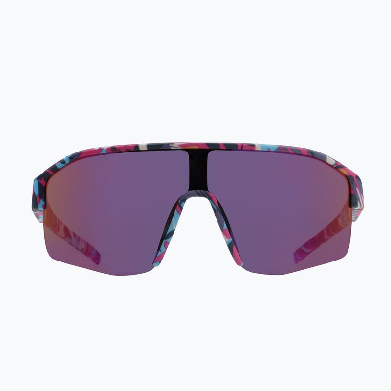 Okulary przeciwsłoneczne Red Bull SPECT Dundee matt blue-pink pattern/smoke pink-yellow mirror 5