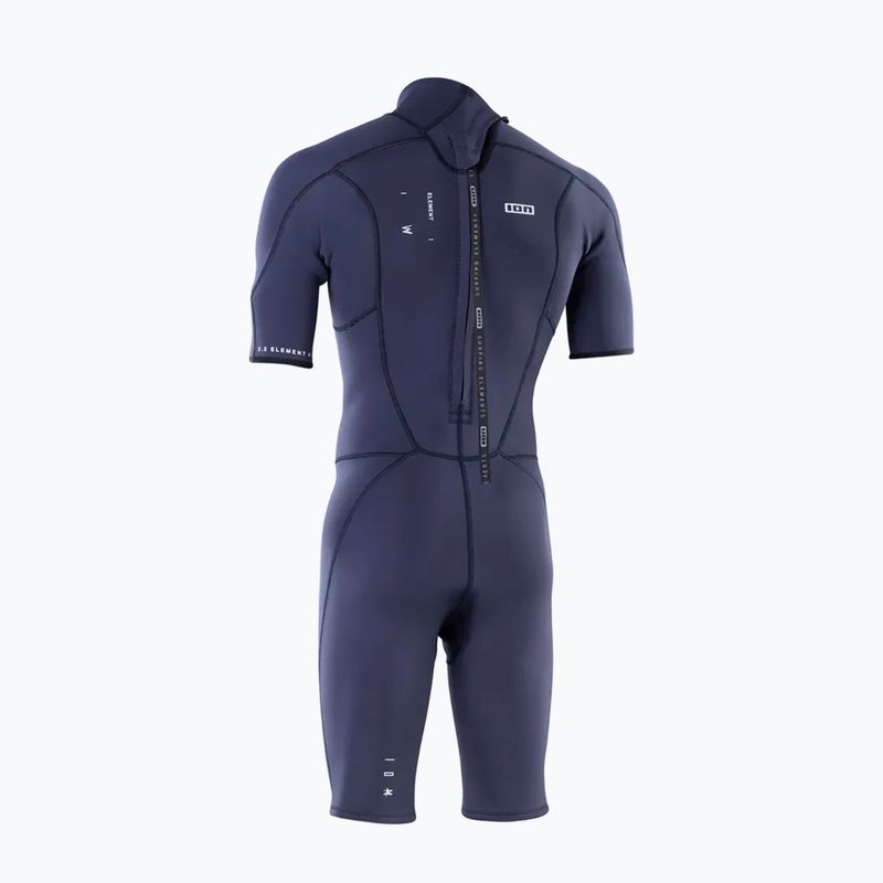 Pianka do pływania męska ION Element 2/2 mm Shorty Back Zip blue nights 2