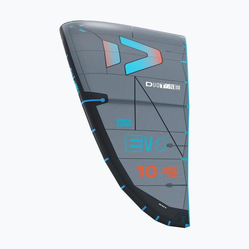 Latawiec kitesurfingowy Duotone Evo SLS dark grey/turquoise 3
