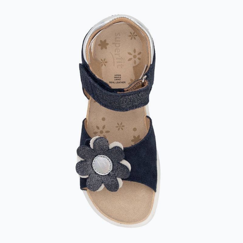 Sandały dziecięce Superfit Sparkle blue/silver 5