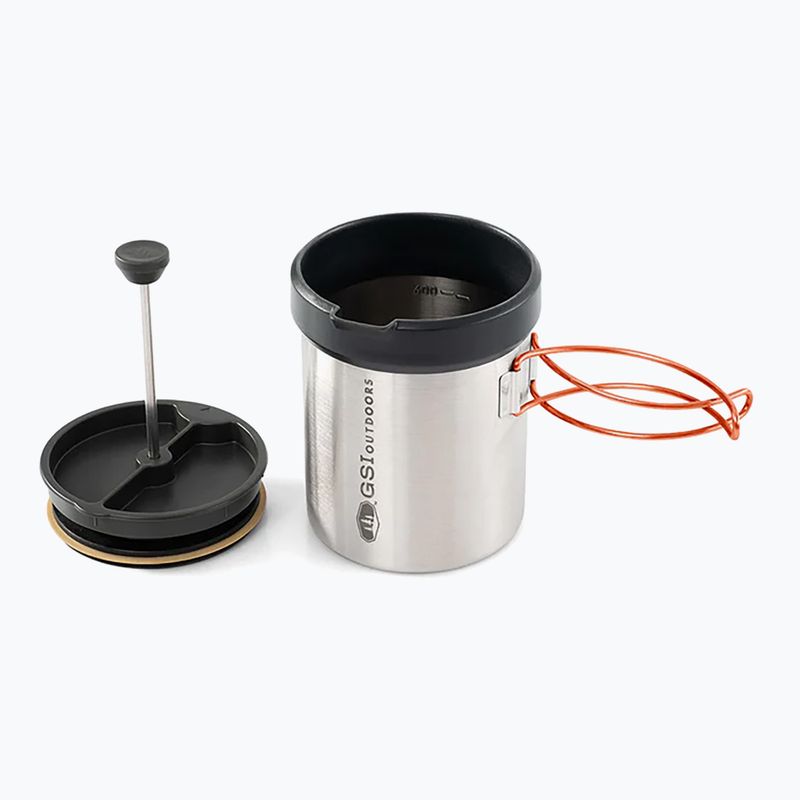 Kawiarka turystyczna GSI Outdoors Glacier Personal Javapress 711 ml stainless 2