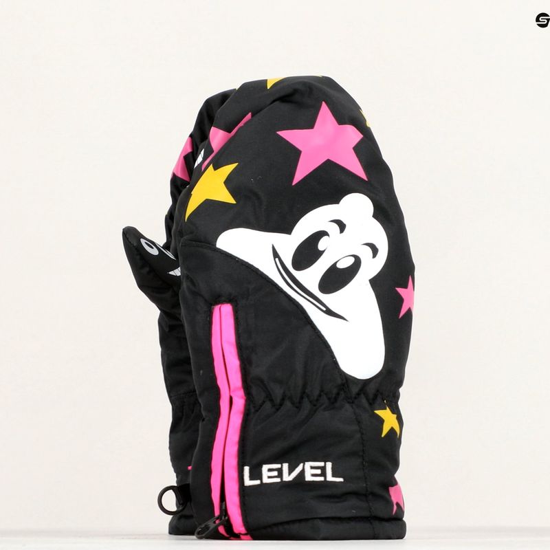 Rękawice narciarskie dziecięce Level Lucky Mitt ninja pink 10