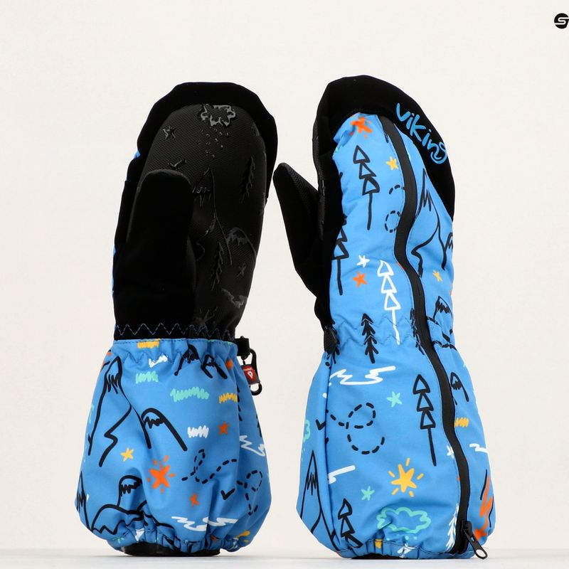 Rękawice narciarskie dziecięce Viking Snoppy blue 11