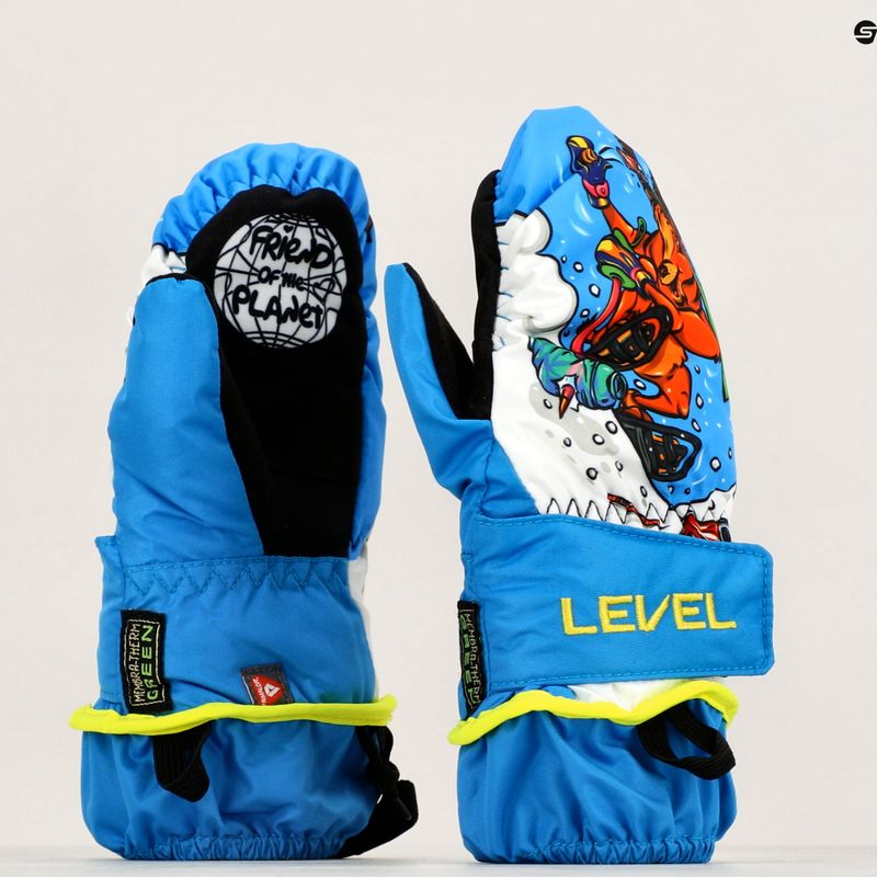 Rękawice narciarskie dziecięce Level Animal light blue 10