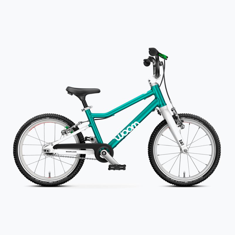 Rower dziecięcy woom GO 3 Automagic metallic turquoise