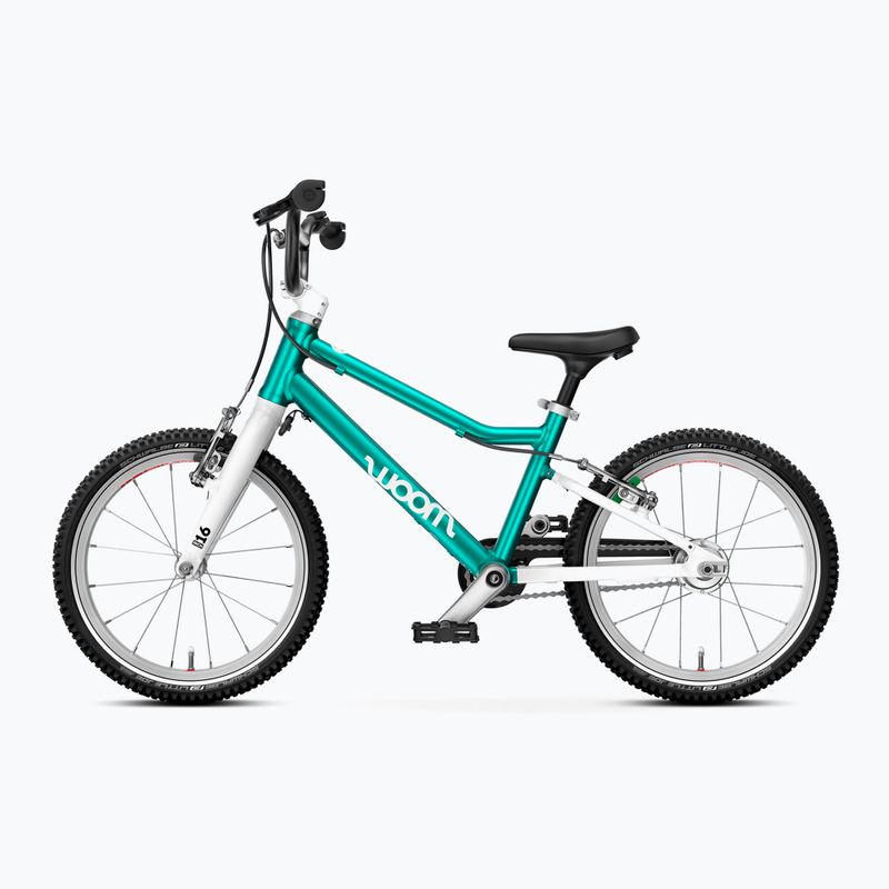Rower dziecięcy woom GO 3 Automagic metallic turquoise 2