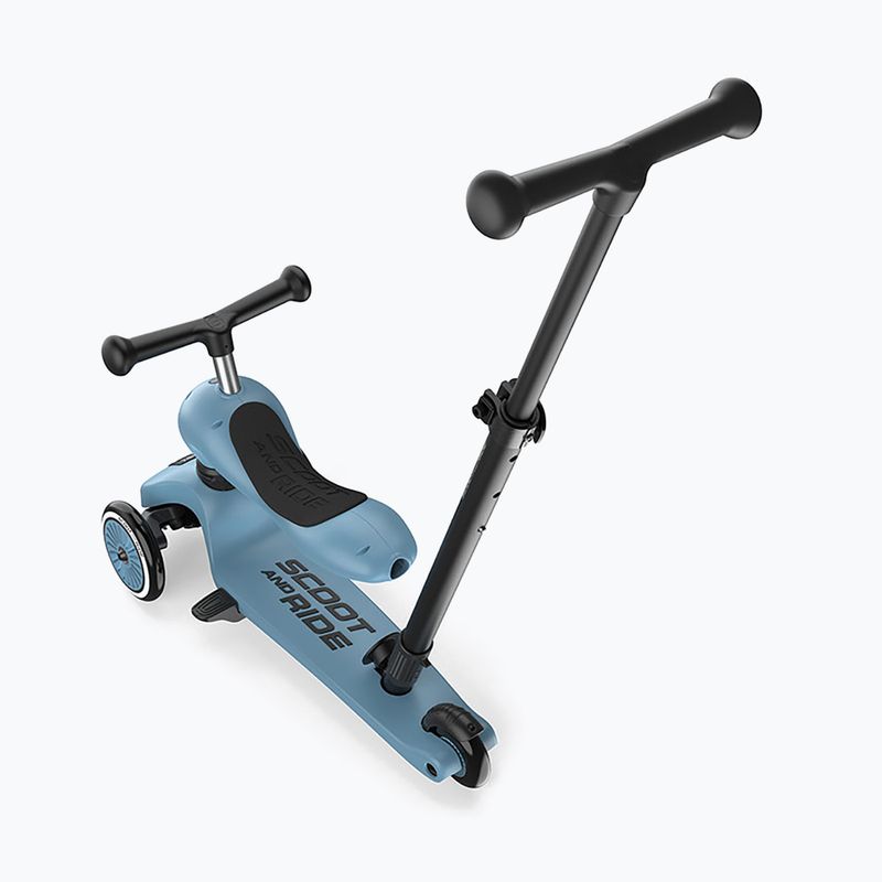 Hulajnoga trójkołowa dziecięca Scoot & Ride Highwaykick 1 Push And Go steel 4