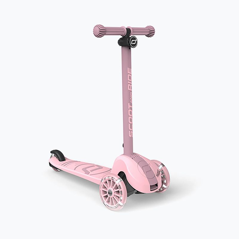 Hulajnoga trójkołowa dziecięca Scoot & Ride Highwaykick 3S 2w1 LED rose