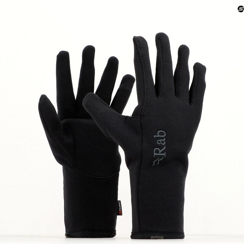 Rękawiczki trekkingowe męskie Rab Power Stretch Pro black 8