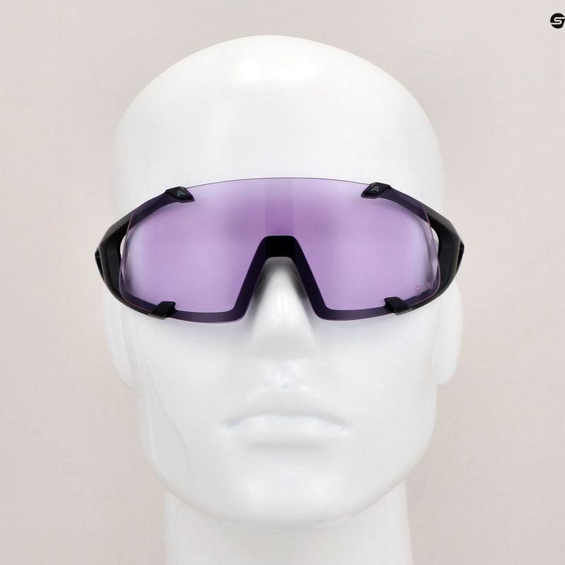 Okulary przeciwsłoneczne Alpina Hawkeye Q-Lite V black matt/purple 9