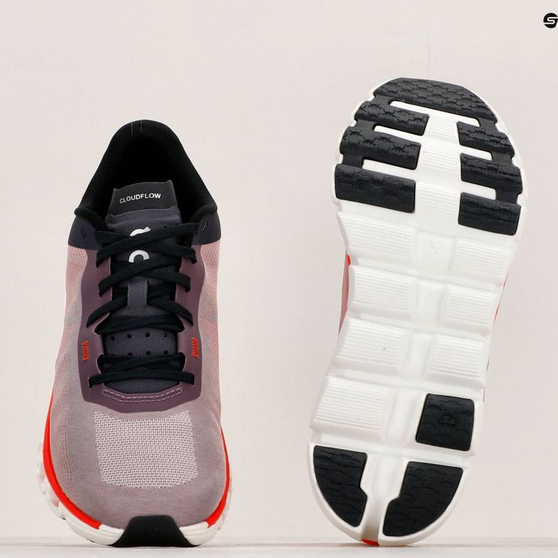 Buty do biegania damskie On Cloudflow 4 quartz/flam 11