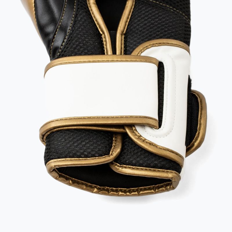 Rękawice bokserskie Everlast Powerlock 2 white/gold 8
