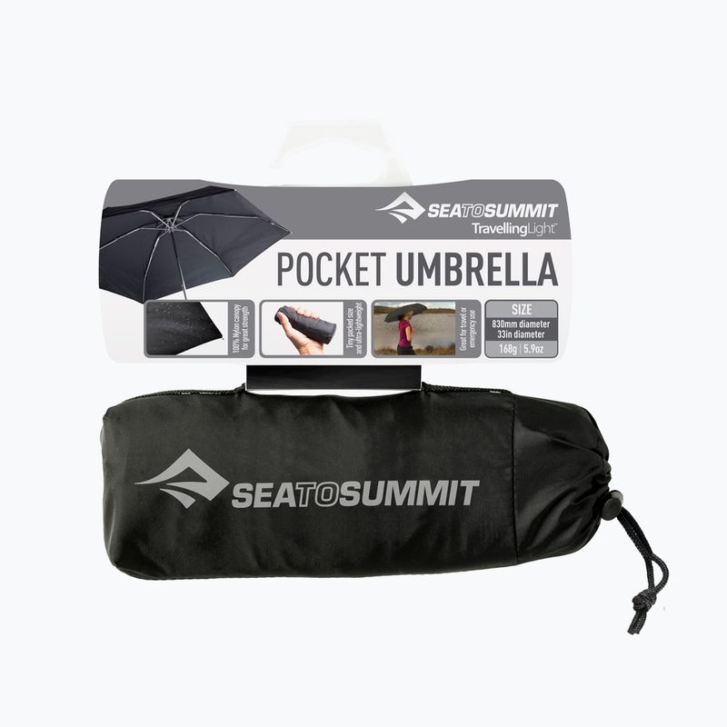 Parasol turystyczny Sea to Summit Travelling Light Pocket Umbrella black 3