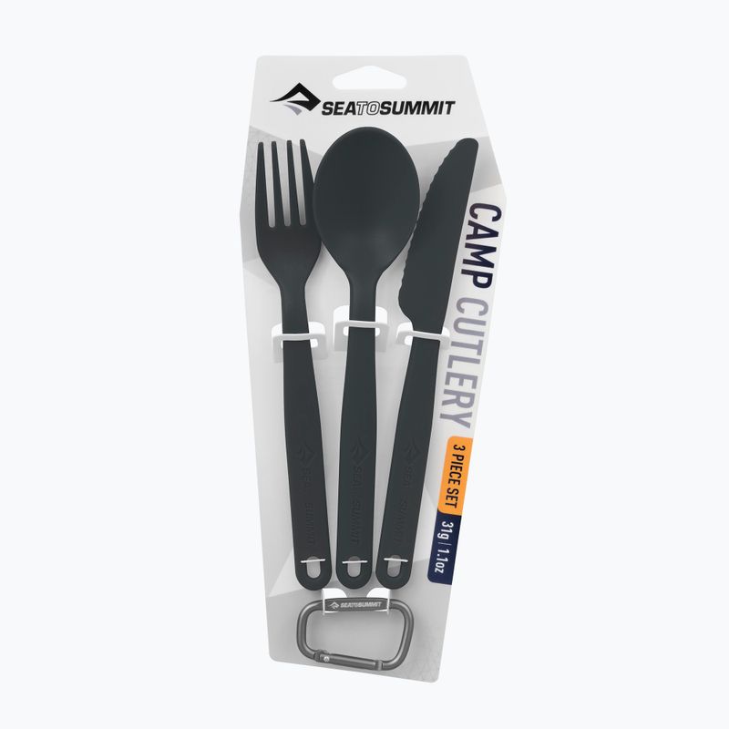 Zestaw sztućców Sea to Summit Camp Cutlery Set 3pcs charcoral