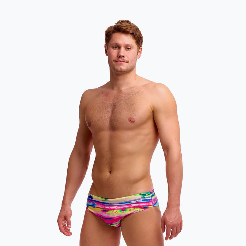 Slipy pływackie męskie Funky Trunks Classic Brief paint patch 4