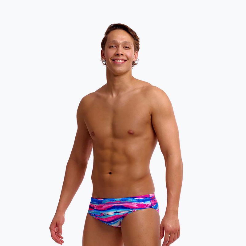 Slipy pływackie męskie Funky Trunks Classic Brief colour cutaway 4