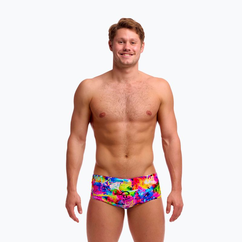 Bokserki pływackie męskie Funky Trunks Sidewinder Trunks tag her 2