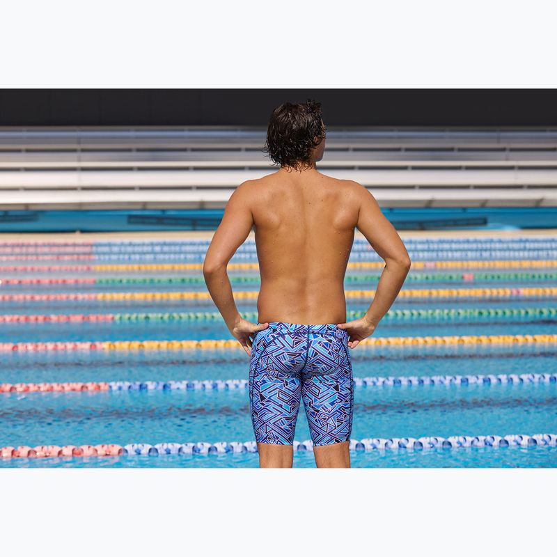 Jammery pływackie męskie Funky Trunks Training Jammers blue bits 7