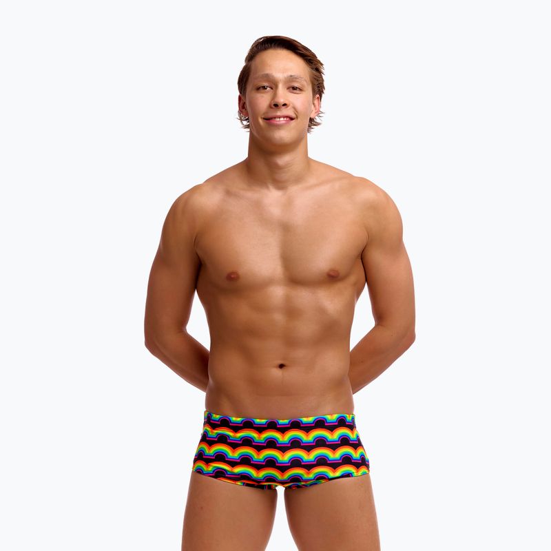 Bokserki pływackie męskie Funky Trunks Sidewinder Trunks rainbowie 3