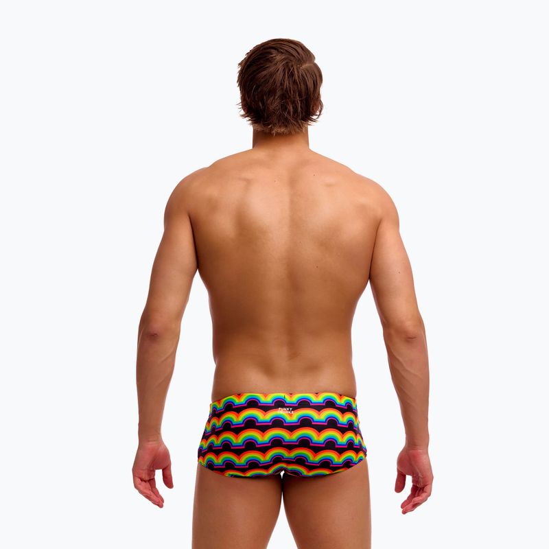 Bokserki pływackie męskie Funky Trunks Sidewinder Trunks rainbowie 4