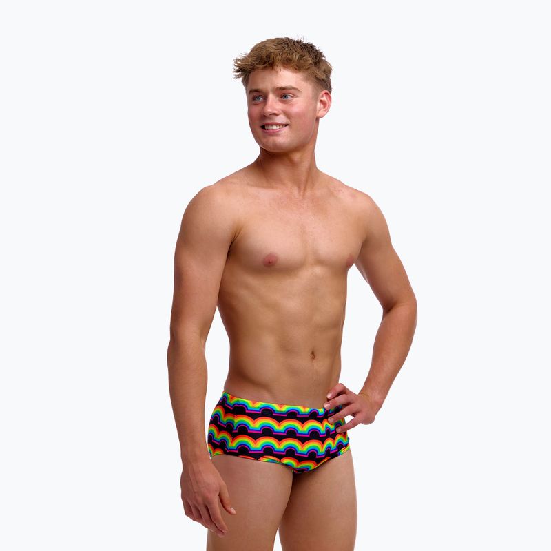 Bokserki pływackie dziecięce Funky Trunks Sidewinder Trunks rainbowie 3